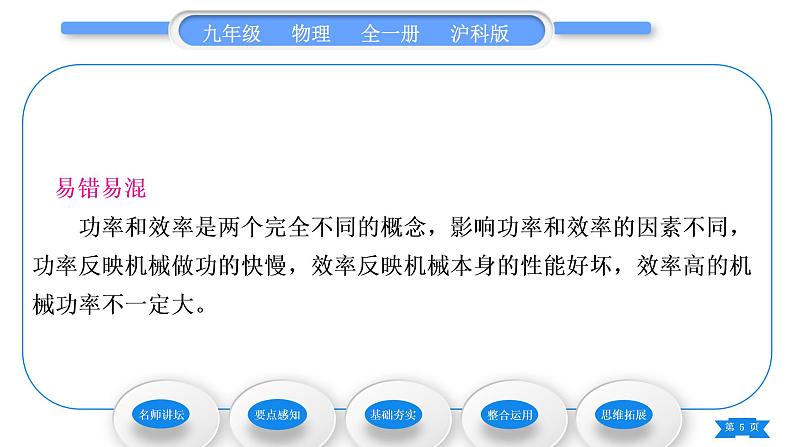 沪科版九年级物理第十三章内能与热机第四节热机效率和环境保护习题课件05