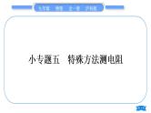 沪科版九年级物理第十五章探究电路专题五特殊方法测电阻习题课件