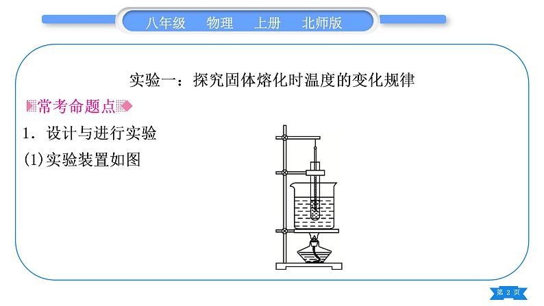 北师大版八年级物理上第一章物态及其变化实验专题习题课件第2页