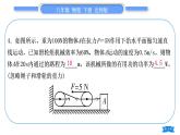 北师大版八年级物理下章节周周测十一(第九章5～6节)习题课件