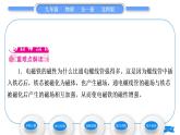 北师大版九年级物理第十四章磁现象第四节电磁铁及其应用习题课件