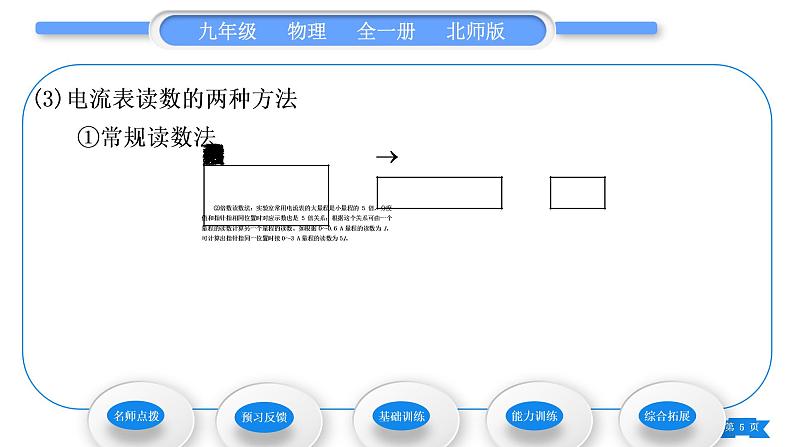 北师大版九年级物理第十一章简单电路第四节电流第1课时电流电流表习题课件05