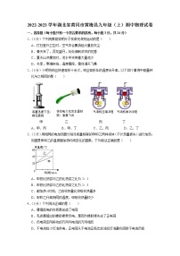 湖北省黄冈市黄梅县2022-2023学年九年级上学期期中考试物理试题（含答案）