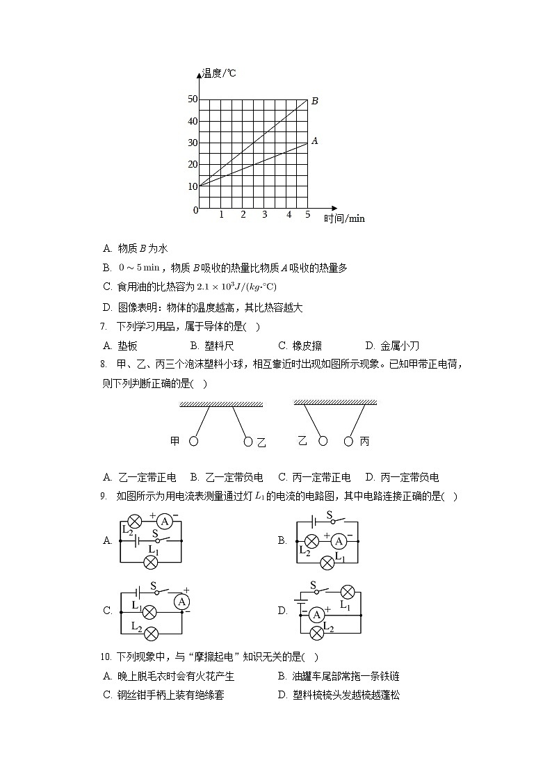 湖南省邵阳市武冈市2022-2023学年九年级上学期期中物理试卷第2页