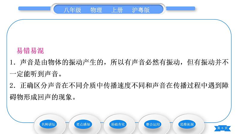 粤沪版八年级物理上第二章声音与环境2.1我们怎样听见声音习题课件06