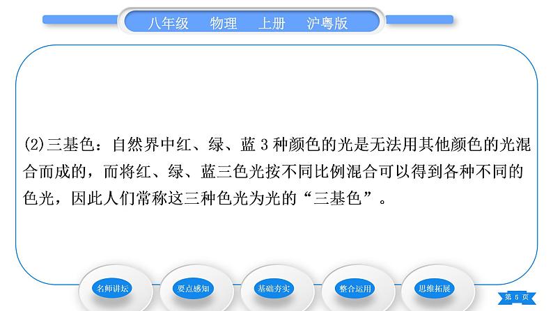 粤沪版八年级物理上第三章光和眼睛3.1光世界巡行习题课件第5页