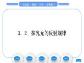 粤沪版八年级物理上第三章光和眼睛3.2探究光的反射规律习题课件