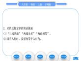 粤沪版八年级物理上第三章光和眼睛3.2探究光的反射规律习题课件