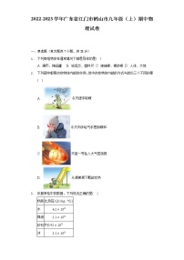 2022-2023学年广东省江门市鹤山市九年级（上）期中物理试卷（含解析）