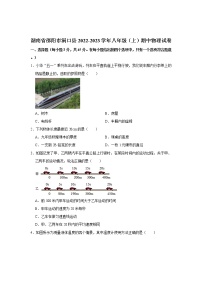 湖南省邵阳市洞口县2022-2023学年八年级上学期期中物理试卷(含答案)