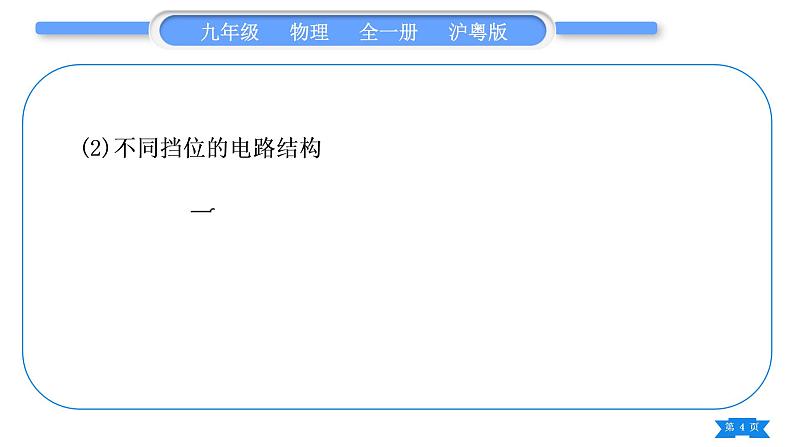 粤沪版九年级物理第十五章电能与电功率专题九电热综合计算习题课件04