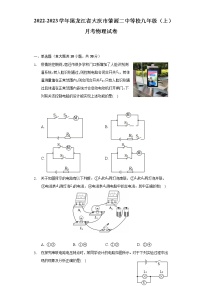 黑龙江省大庆市肇源二中等校2022-2023学年九年级上学期月考物理试卷(含答案)