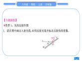 沪科版八年级物理上第四章多彩的光专题六光学作图习题课件