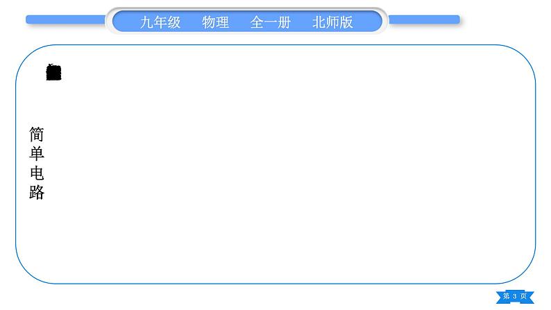 北师大版九年级物理第十一章简单电路知识清单习题课件03