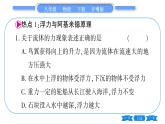 粤沪版八年级物理下第九章浮力与升力中考热点专练习题课件