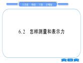 粤沪版八年级物理下第六章力和机械6.2怎样测量和表示力习题课件