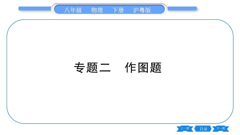 粤沪版八年级物理下专题二作图题习题课件01