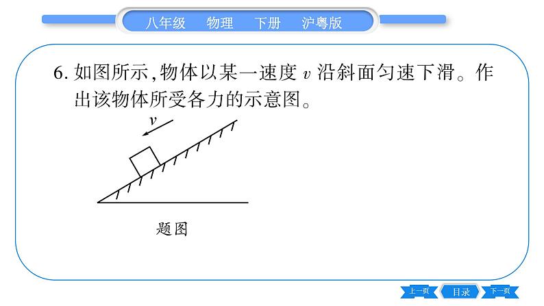 粤沪版八年级物理下专题二作图题习题课件07