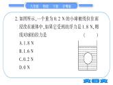 粤沪版八年级物理下单元周周测八  (9.1一9.2)习题课件