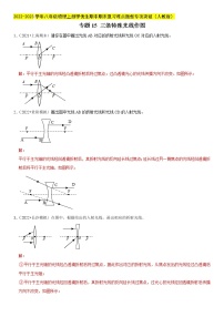 专题14 三条特殊光线作图（解析版）-2022-2023学年八年级物理上册学优生期末复习难点题型专项突破（人教版）