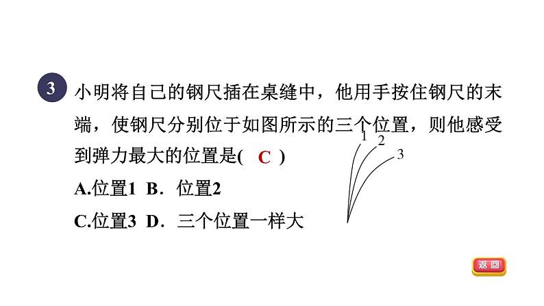 人教版八年级物理下册第7章集训课堂练素养力的认识和探究课件第5页