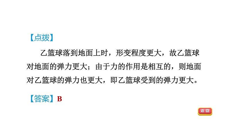 人教版八年级物理下册第7章集训课堂练素养力的认识和探究课件第7页