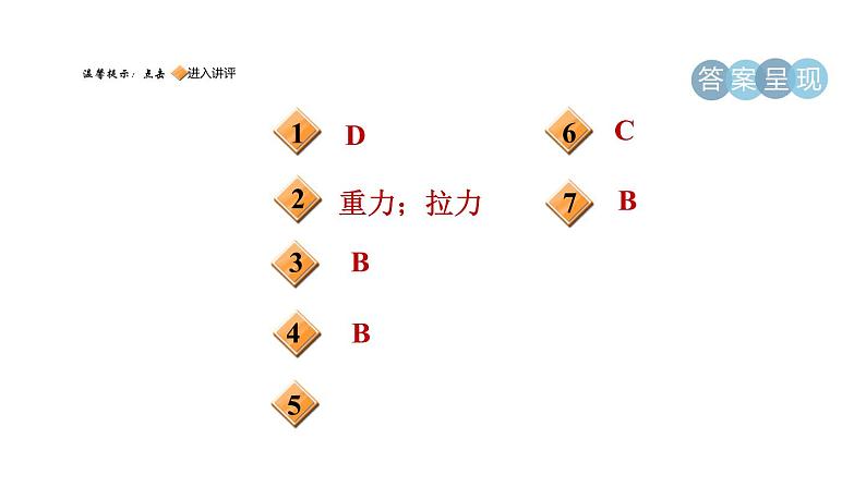 人教版八年级物理下册第八章集训课堂练素养二力平衡条件的综合运用课件第2页