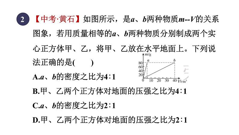 人教版八年级物理下册第九章集训课堂练素养压强图象辨析、实验探究与复杂计算课件05