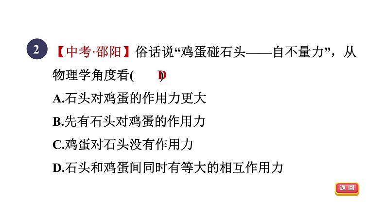 人教版八年级物理下册第7章全章高频考点专训课件第4页