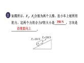 人教版八年级物理下册8-2-2同一直线上二力的合成课件