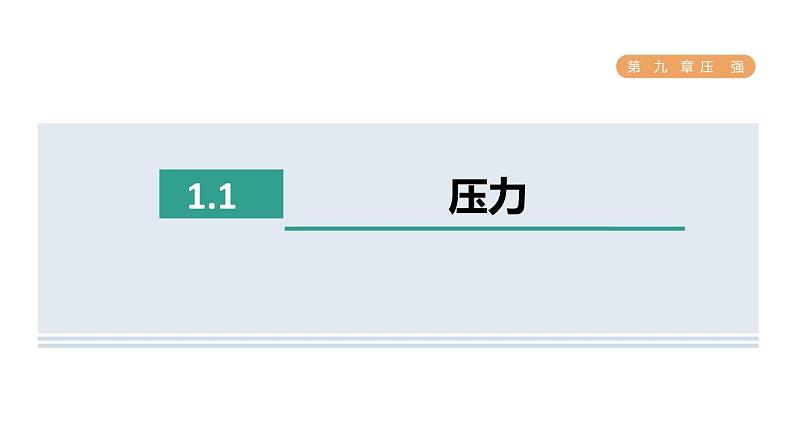 人教版八年级物理下册9-1-1压力课件第1页