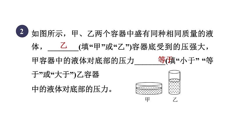 人教版八年级物理下册9-2-1目标三液体压力与容器形状的关系课件05