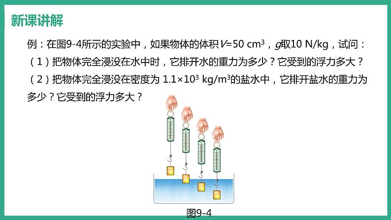 9.2 阿基米德原理 （课件+教案） 2022-2023学年沪粤版物理八年级下册06