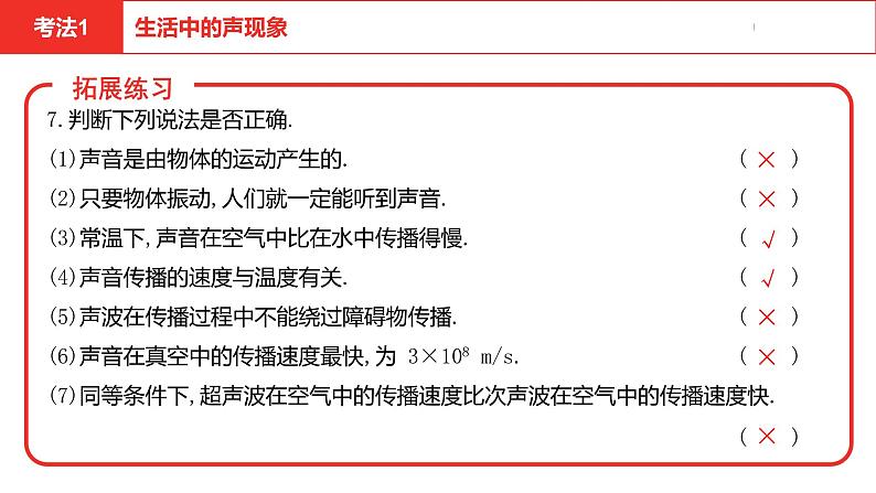 中考总复习物理（河南）第1章  声现象课件第7页