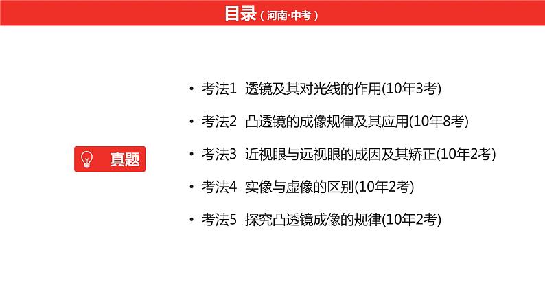 中考总复习物理（河南）第3章  透镜及其应用课件第2页