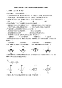 中考专题训练---力的示意图及图示附详细解析学生版