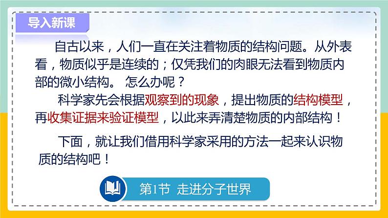 苏科版八下物理 7.1 走进分子世界（课件+内嵌式实验视频）第2页