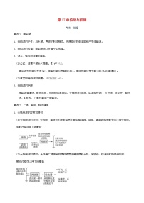 2021年中考物理一轮复习讲义第18章信息与能源考点知识梳理 例题 满分必练