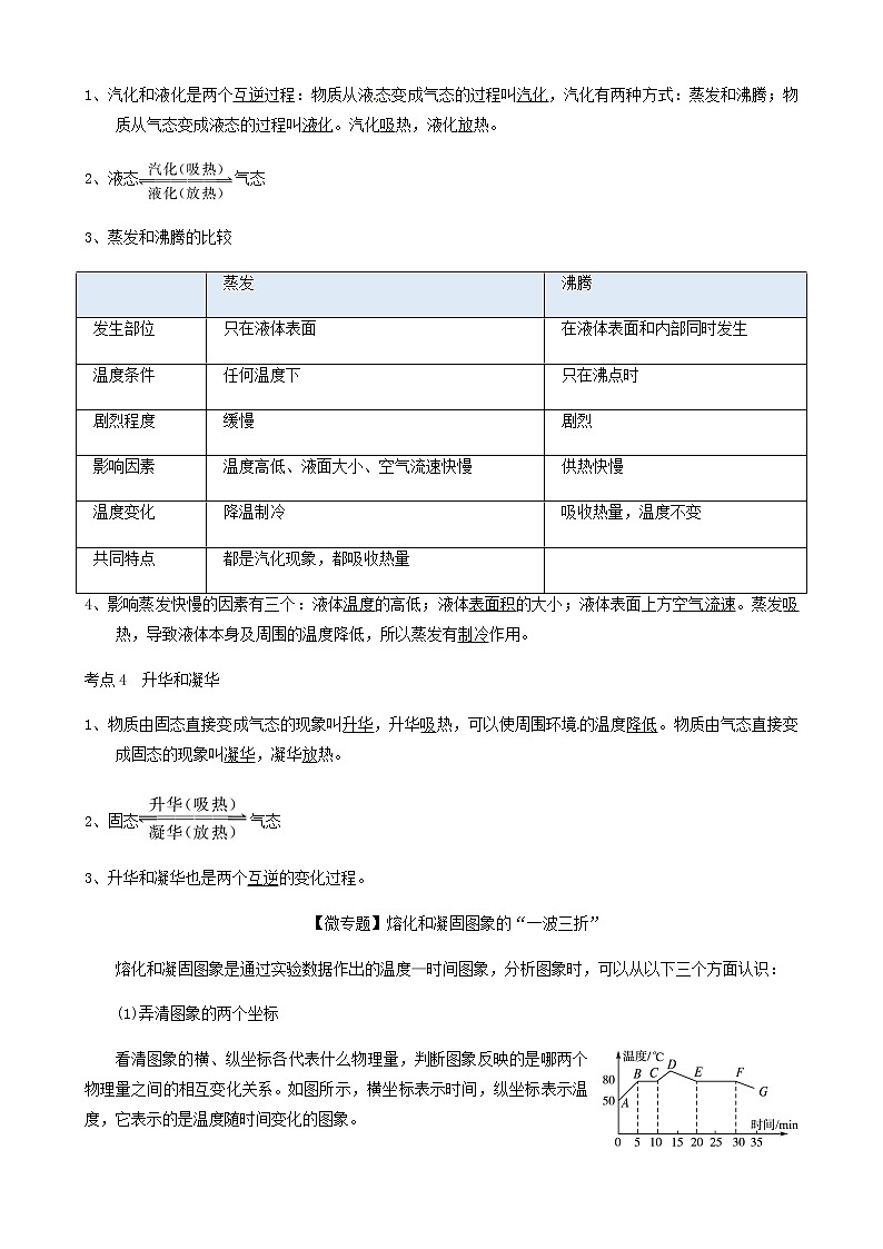 中考物理一轮复习讲义第4章物态变化考点知识梳理例题满分必练第3页