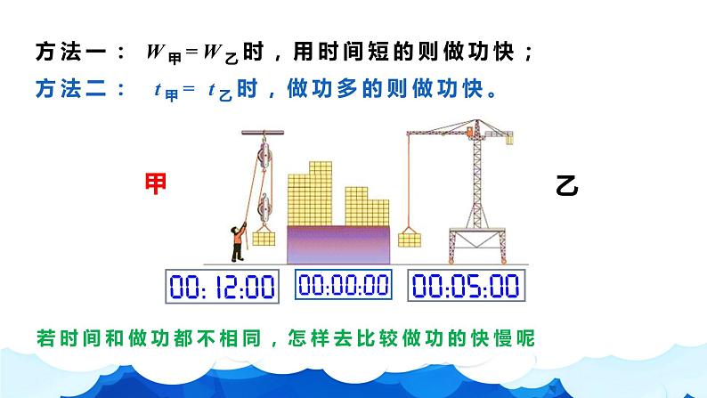 人教版八年级物理下册11.2　功率课件PPT07