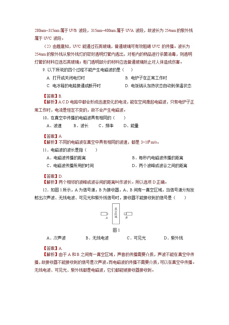 21.2  电磁波的海洋（精选练习）【解析版】第3页