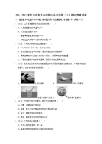 云南省文山州砚山县2021-2022学年八年级上学期期末物理试题