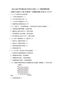 重庆市万州区2019-2020学年九年级上学期期末物理试题