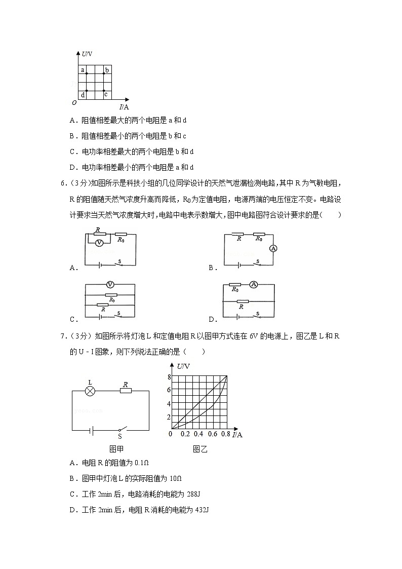 重庆市育才中学2021-2022学年九年级上学期期中物理试题02