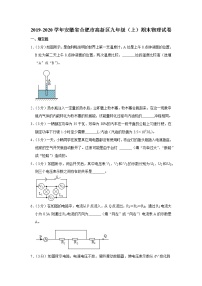 安徽省合肥市高新区2019-2020学年九年级上学期期末物理试题