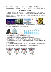 湖北省武汉市二中广雅中学2021年九年级下学期物理中考模拟（二）