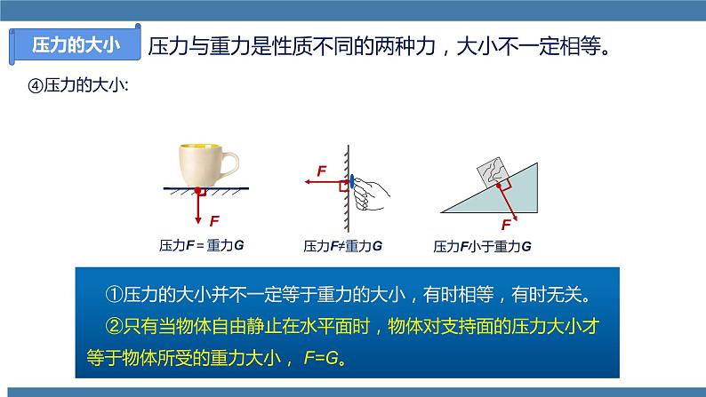 人教版八年级物理下册课件 9.1 压强 第一课时第8页