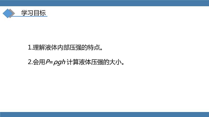 人教版八年级物理下册课件 9.2 液体的压强 第一课时第4页