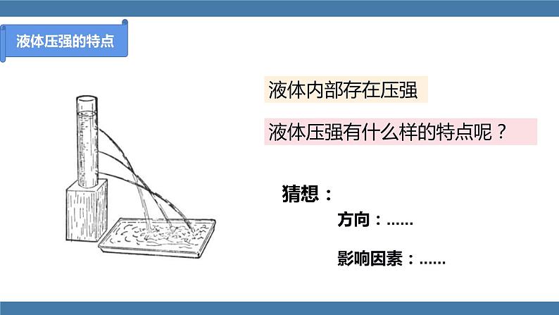 人教版八年级物理下册课件 9.2 液体的压强 第一课时第7页