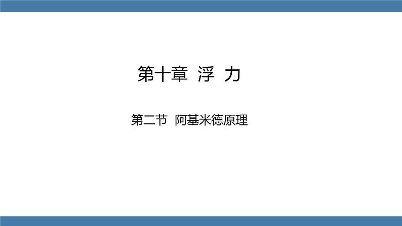 人教版八年级物理下册课件 10.2 阿基米德原理01